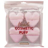 Pink Heart Cosmetic Puffs