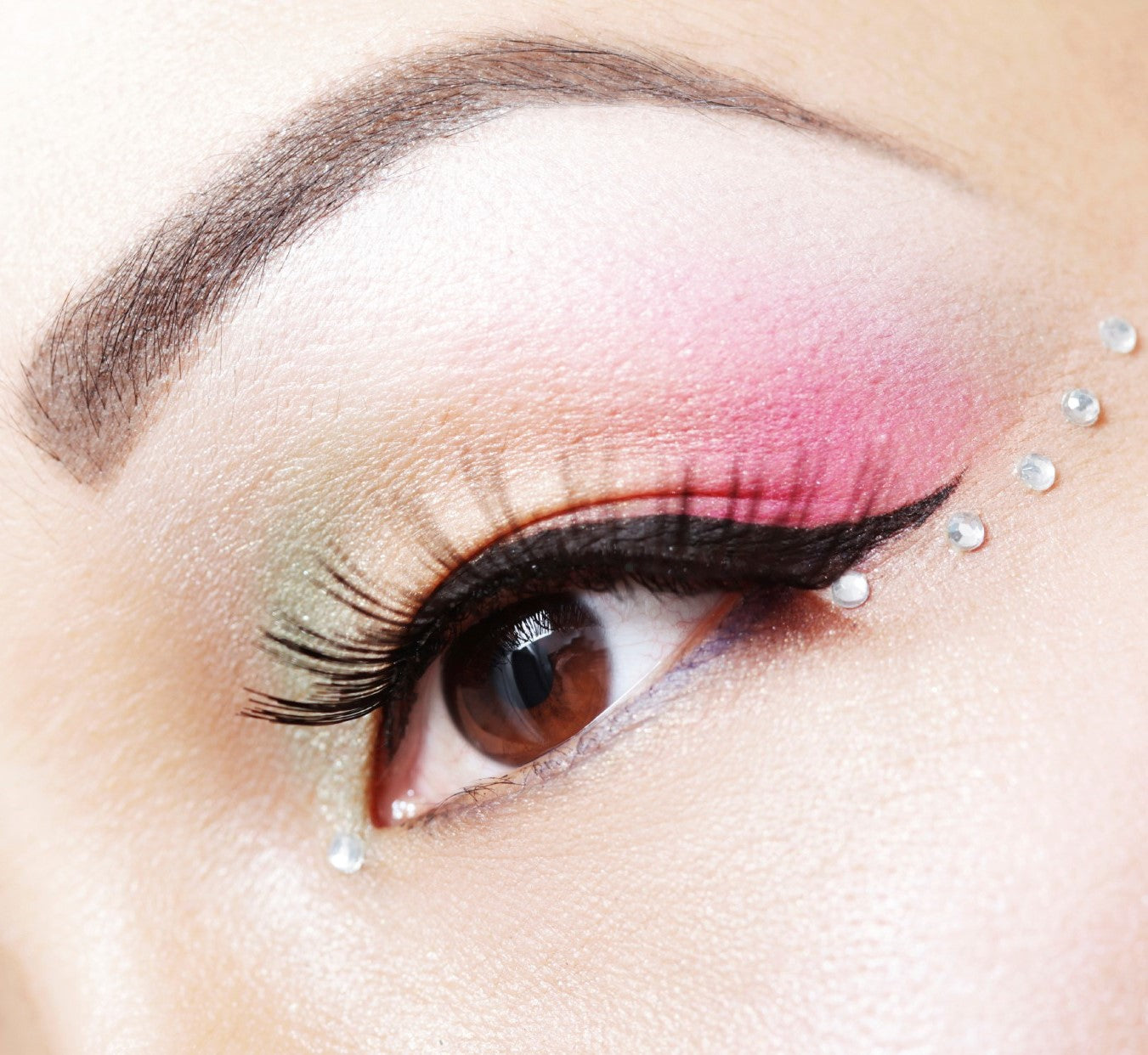 Colorful Eye Makeup Crystal Jewel Stickers in Wholesale for