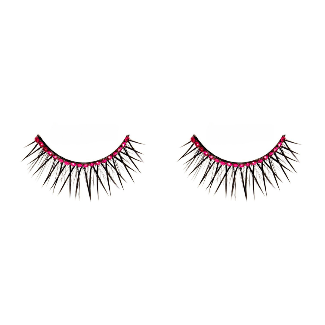 Pink Rhinestone Lashes