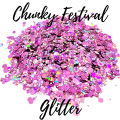 Pink Holographic Festival Glitter