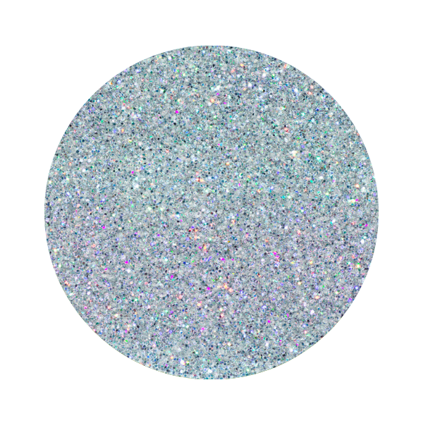 silver holographic glitter